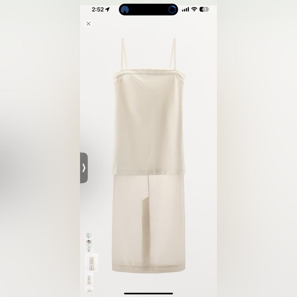 Elegant White Strapless Dress - Picture 4 of 6